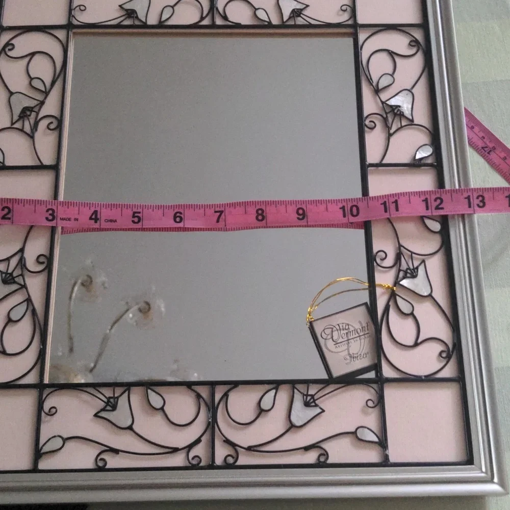 Via Vermont Ibiza Picture Frame And/Or Mirror, New, Pearlized Metal Work , Decor